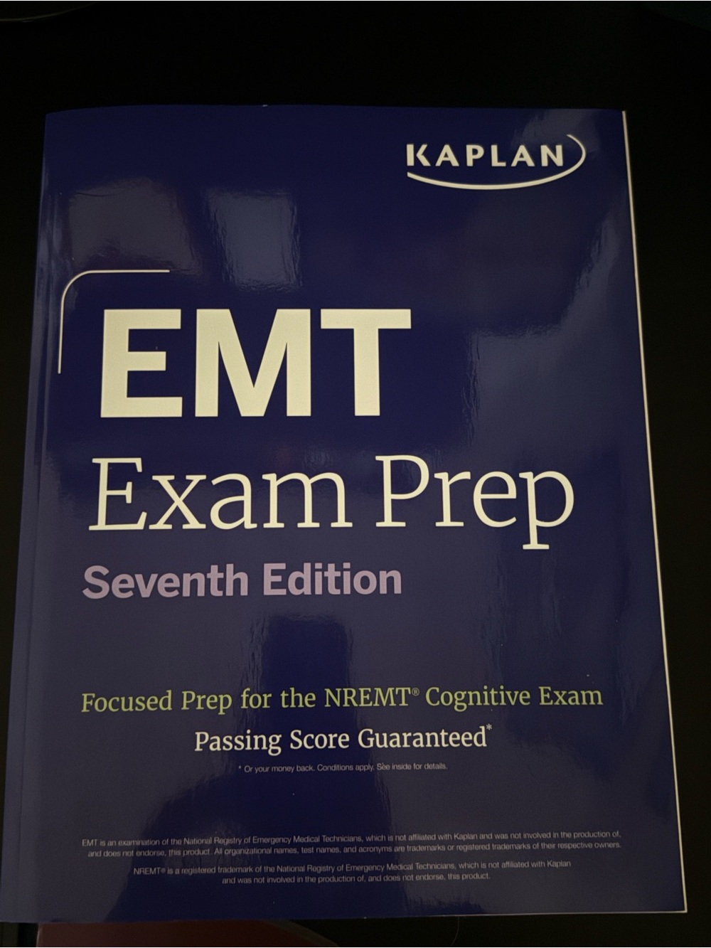 Kaplan EMT Exam Prep - Deep Purple Cover